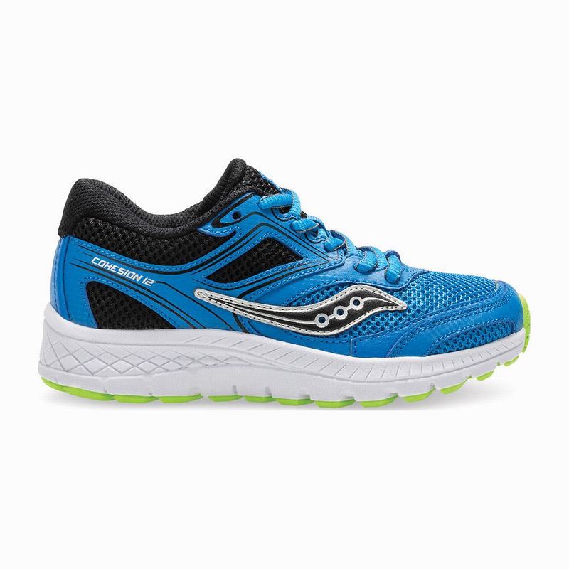 Sneakers Saucony Cohesion 12 Lace Bambina Blu/Nere Saldi LW1656GY